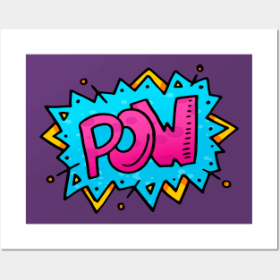 Pow comic quote Posters and Art